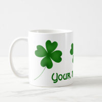 Happy St Patricks Day Cute Ireland Flag Dachshunds Dog Irish Coffee Mug 11oz 