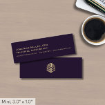 Simple Luxe Logo Mini Business Card