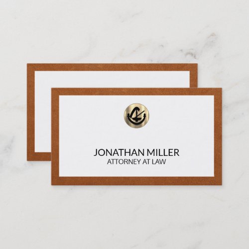 Simple Luxury Attorney at Law Business Card