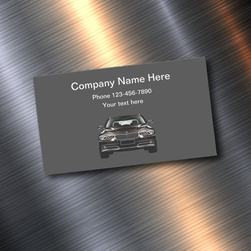 Simple Luxury Automotive Business Card Magnet