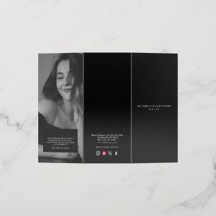 Simple Luxury Black & White Minimal Boutique Brochure