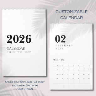 Simple Luxury Design Calendar