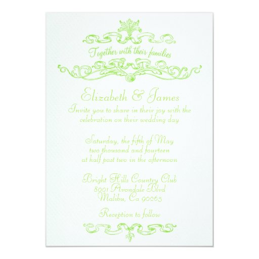 Lime Green Invitations 8