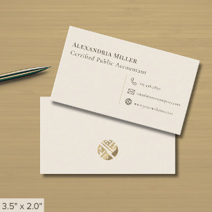 Simple Luxury Logo Business Card