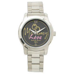 Simple luxury Mommy Mom Names Personalized Custom Watch