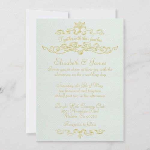 Simple Luxury Wedding Invitations