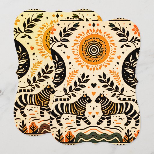 simple madhubani painting (Front/Back)