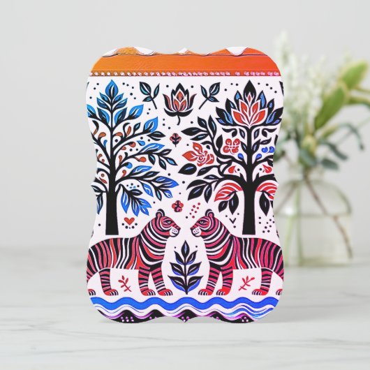 simple madhubani painting (Standing Front)