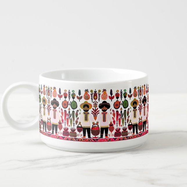 simple madhubani painting bowl (Right)