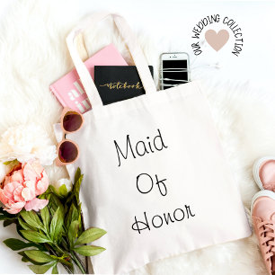 Simple Maid Of Honor Large Tote Bag