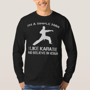 Simple Man: Karate & Jesus Tee (32 characters)