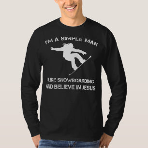 Simple Man: Snowboarding & Jesus Tee (39 character