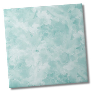 Simple Marble Teal Blue Ceramic Tile