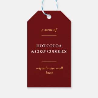 SIMPLE MAROON MINIMALIST MODERN GIFT TAGS