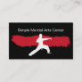 Simple Martial Arts Business Cards