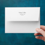Simple Masculine Return Address Note Card Envelope<br><div class="desc">This envelope matches the Simple Masculine Note Cards.  When ordering the note cards,  uncheck the option for envelopes and order these personalized envelopes instead!</div>