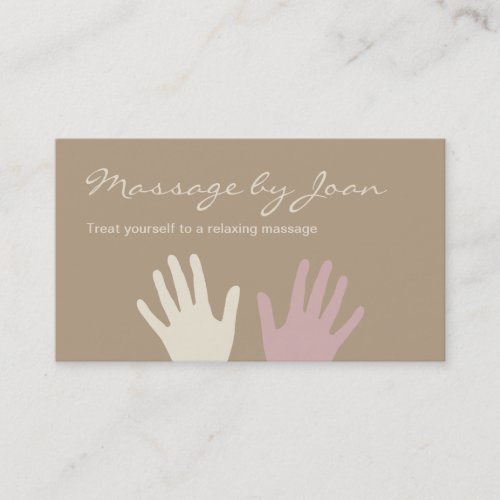 Simple Massage Business Cards