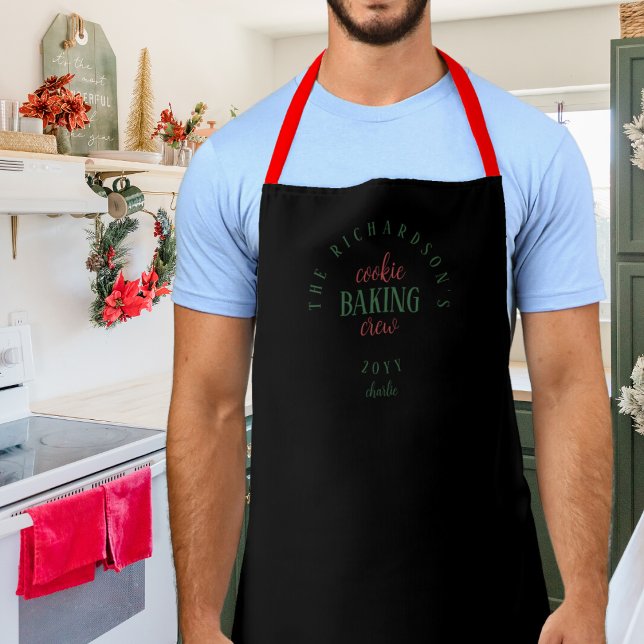 Simple Matching Cookie Baking Crew  Apron (Creator Uploaded)