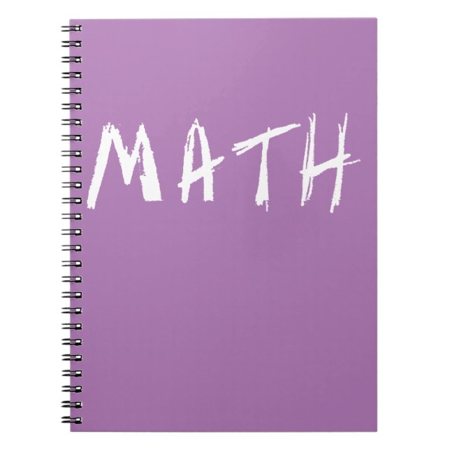 Simple MATH Notebook (Front)