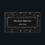 Simple Math Tutor Teacher Formula Pattern Business Card<br><div class="desc">Make this math formula pattern business card truly your own by adding a personal touch. With a simple design,  you have the opportunity to customize it and showcase your personality.  Illustrated and designed by Patricia Alvarez</div>