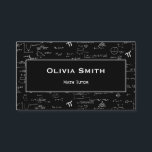 Simple Math Tutor Teacher Formula Pattern Business Card<br><div class="desc">Make this math formula pattern business card truly your own by adding a personal touch. With a simple design,  you have the opportunity to customize it and showcase your personality.  Illustrated and designed by Patricia Alvarez</div>