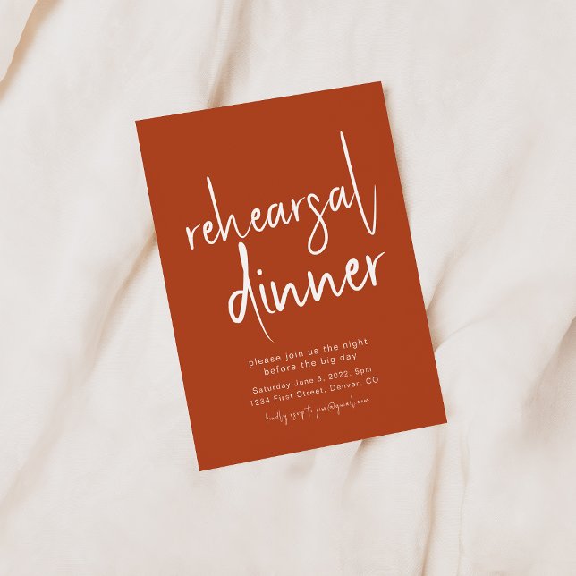Simple Mauve Rehearsal Dinner Invitation (Creator Uploaded)