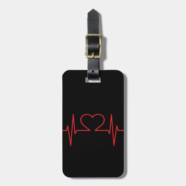 Simple Medical Luggage Tag (Front Vertical)