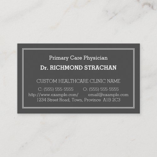 Simple Medical Professional Business Card