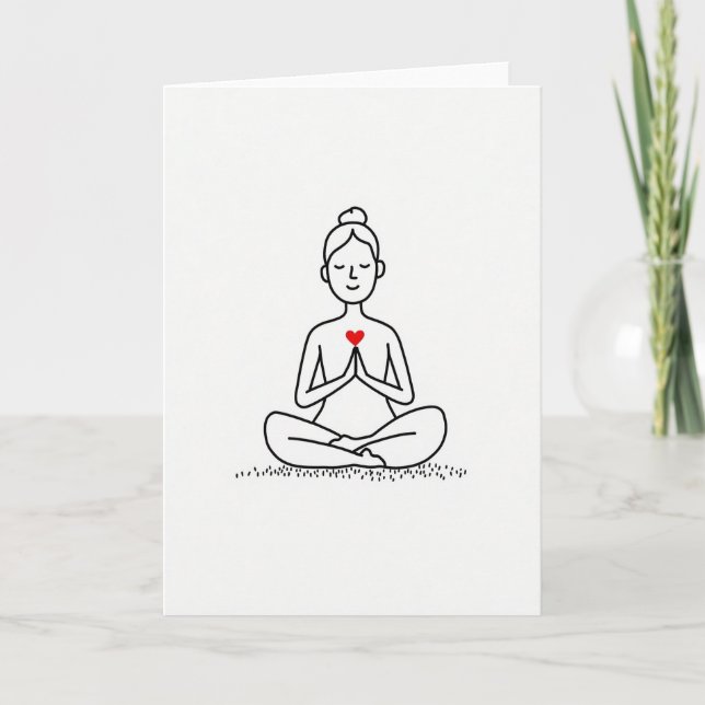 Simple Meditation Love Card (Front)