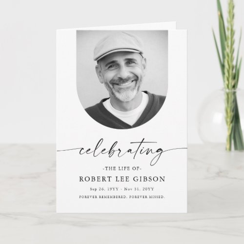 Simple Memorial Order Of Service Funeral Program