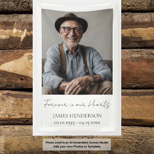 Simple Memorial Photo Banner