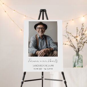 Simple Memorial Photo  Foam Board