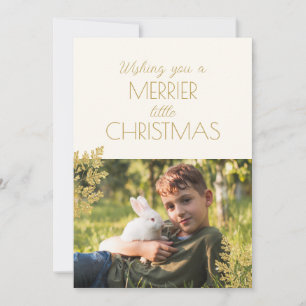 Simple Merrier Little Christmas  Holiday Card