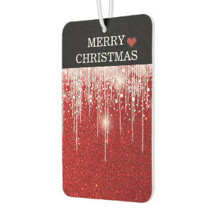 Simple Merry Christmas Red Air Freshener
