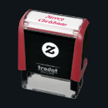 Simple Merry Christmas Red Self-inking Stamp<br><div class="desc">Simple Merry Christmas self inking rubber stamp 
●  "Merry Christmas" modern design rubber stamp  
●  Perfect for stamping holiday cards,  letters and papers!
● Great gift idea for secretary,  teacher or someone who sends out lots of holiday greetings.</div>