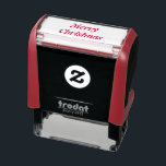 Simple Merry Christmas Red Self-inking Stamp<br><div class="desc">Simple Merry Christmas self inking rubber stamp 
●  "Merry Christmas" modern design rubber stamp  
●  Perfect for stamping holiday cards,  letters and papers!
● Great gift idea for secretary,  teacher or someone who sends out lots of holiday greetings.</div>