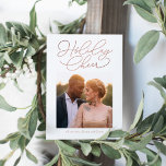 Simple Message EDITABLE COLOR Holiday Photo Card<br><div class="desc">Celebrate the season with this modern and stylish holiday card from Berry Berry Sweet. Matching items and more design options are available at our store: www.berryberrysweet.com. Background color can be customized online to best match your photo!</div>