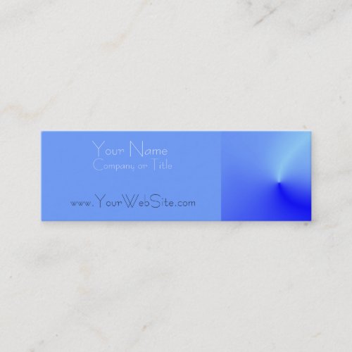 Simple Metallic Blue Business Card Template