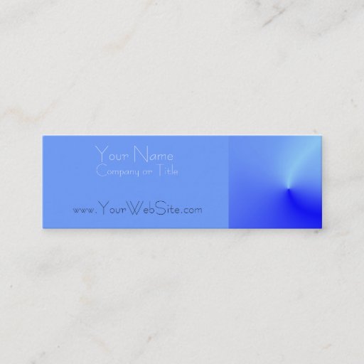 Customizable Simple Metallic Blue Business Card Template