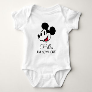 Simple Mickey Mouse Dad to Be Baby Shower Bodysuit