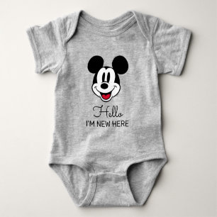 Simple Mickey Mouse Dad to Be Baby Shower Bodysuit