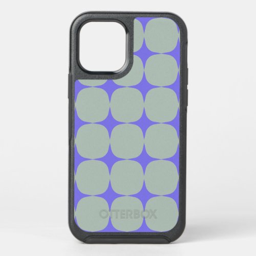 Simple Mid Century Modern Purple Blue Pattern  OtterBox Symmetry iPhone 12 Case