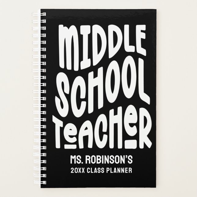 Simple Middle School Teacher  Planner (Front)