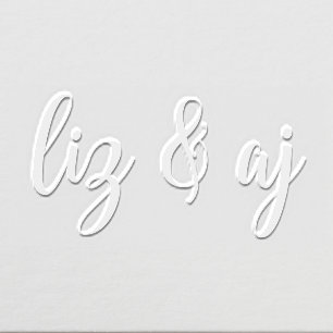 Simple Min #23 XL Script Short Name Only Em - MTY Embosser