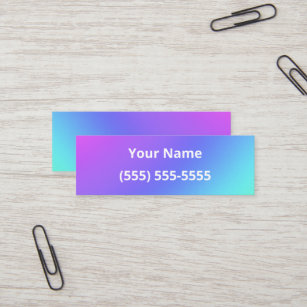 Simple Mini Colorful Business Cards