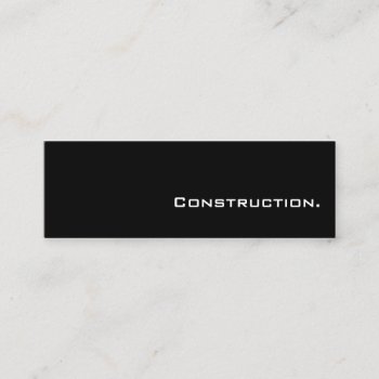 Simple Mini Construction Business Cards by BusinessTemplate at Zazzle