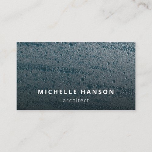Simple Minimal Abstract Water Drops Business Card