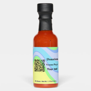 Simple minimal add barcode donations venmo paypal hot sauces