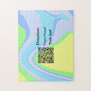 Simple minimal add barcode donations venmo paypal jigsaw puzzle