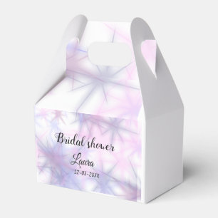 Simple minimal add name bridal shower bride throw favor boxes